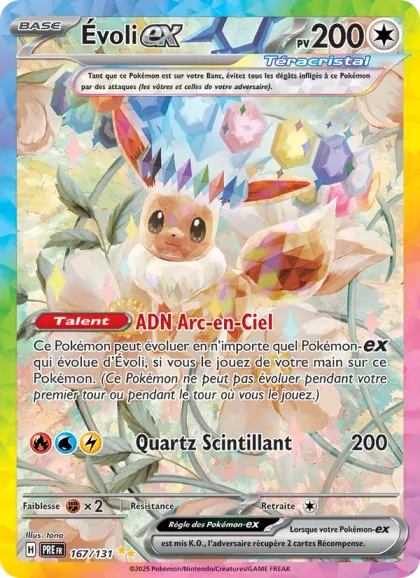Carte Évoli ex, 196 €