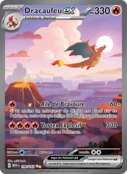 Carte Dracaufeu ex, 149 €